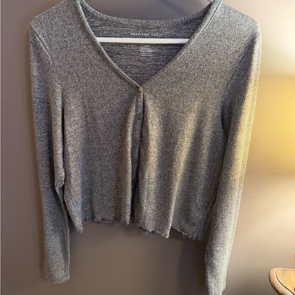 American Eagle Grey Women's Top